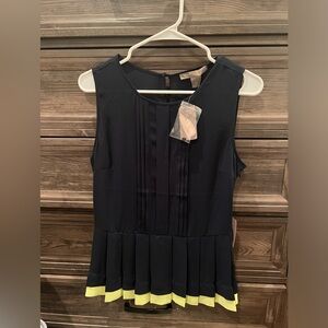 brand new sleeveless top navy blue